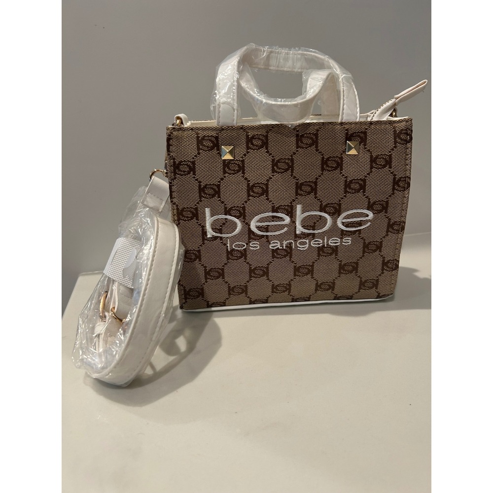 Bebe Talulla Mini Satchel crossbody white embroidery NWT